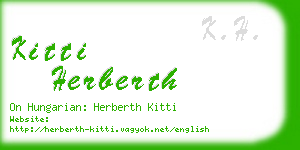 kitti herberth business card